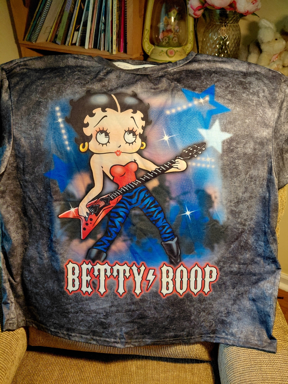 Betty Boop Girls' Blue Star Rockstar